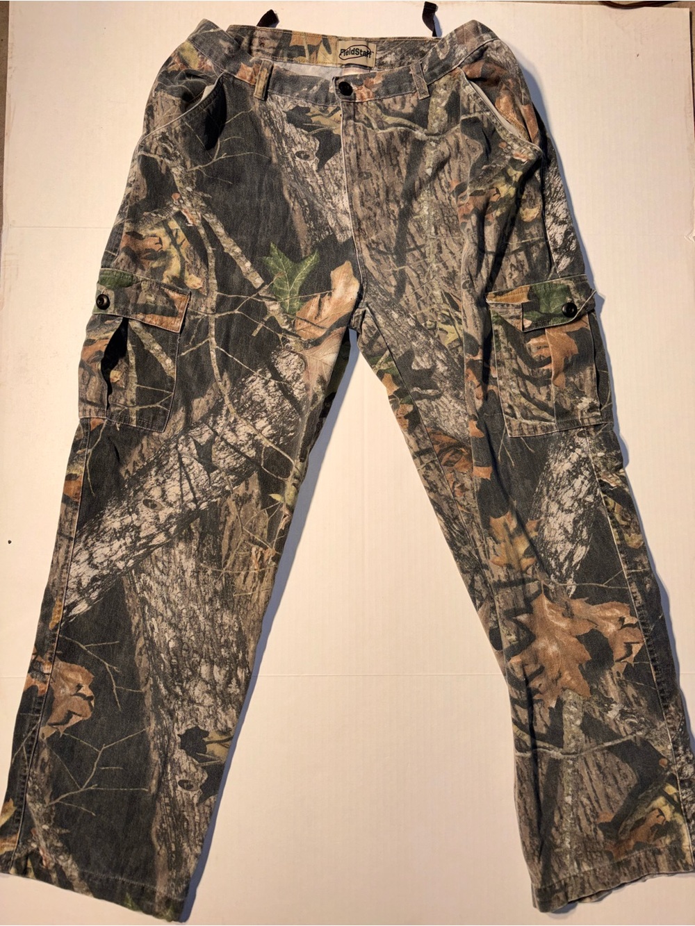 Vtg Field Staff Mossy Oak Real Tree Camo Camouflage Cargo Pants Men’s Sz Large
